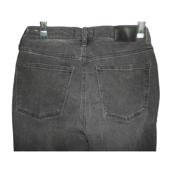 Madewell Roadtripper Jeans Womens 28 Dark Gray Black Ankle Mid Rise Skinny MB385 - Picture 8 of 14